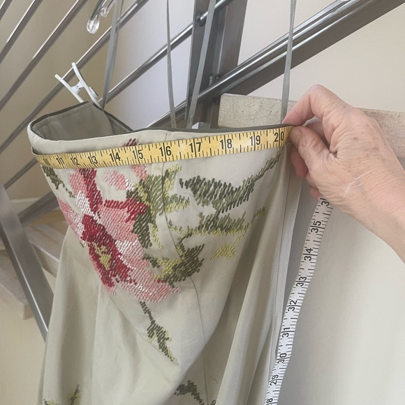 Vintage Floral Embroidered Strapless Dress - Picture 10 of 16